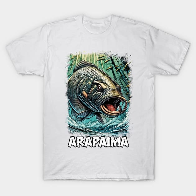 Arapaima Gigas Monster fish For EXTREME FISHERMAN / Pirarucu / Paiche T-Shirt by Naumovski